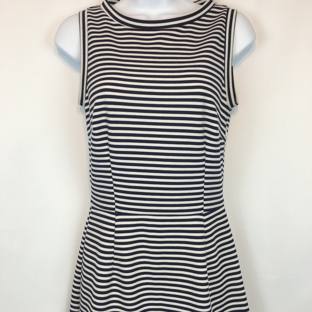 Women's Zara Basic striped dress - Picture 1 of 5